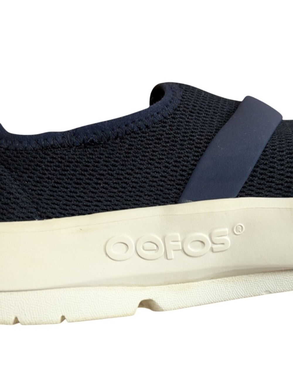 Oofos OOmg Low Navy Slip-On Sport Recovery Shoes Womens Size 8 - Picture 6 of 11